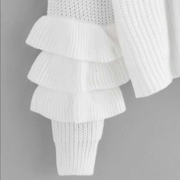 Long Sleeve Crew Neck Knit Pullover Sweater - Picture 4 of 5